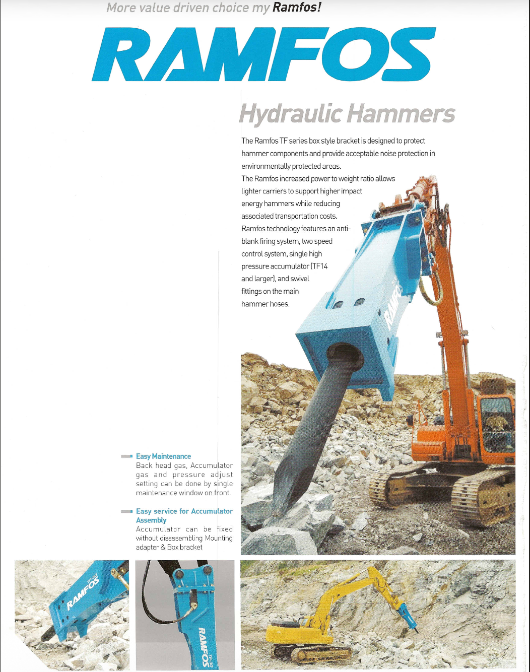 Ramfos TF Series specification sheet image 2
